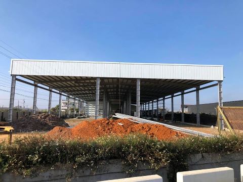 Project Achievement 03-Changhua Zhutang Township-Mushroom Cultivation Farm-Double Layer Hollow PVC Heat Insulation Roofing Panel 
