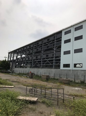 Project Achievement 06-Food Manufacturing Factory-Use Strong House Double Layer Hollow PVC Heat Insulation Roofing Panel