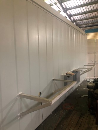 Project Achievement 07-Navy Container-Use Strong House Double Layer Hollow PVC Heat Insulation Roofing Panel