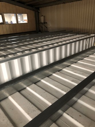 Project Achievement 07-Navy Container-Use Strong House Double Layer Hollow PVC Heat Insulation Roofing Panel