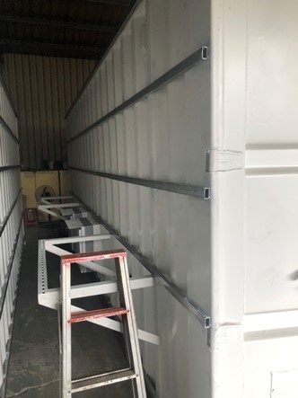 Project Achievement 07-Navy Container-Use Strong House Double Layer Hollow PVC Heat Insulation Roofing Panel