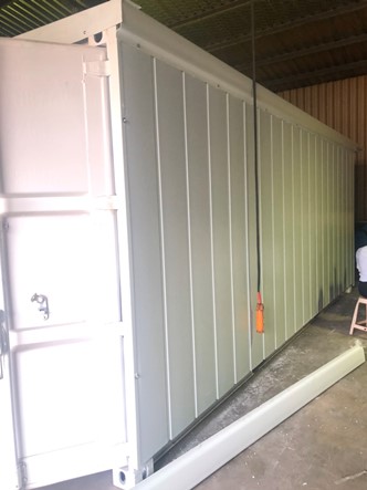 Project Achievement 07-Navy Container-Use Strong House Double Layer Hollow PVC Heat Insulation Roofing Panel