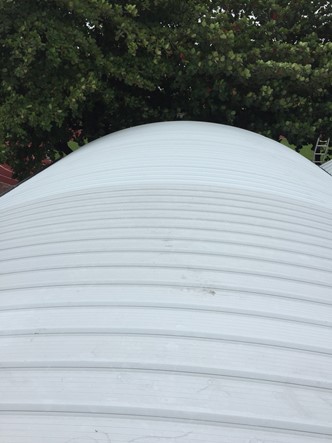 Project Achievement 08-Elementary School Curved Bow Construction-Use Strong House Double Layer Hollow PVC Heat Insulation Roofing Panel