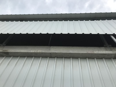 Project Achievement 10-Changhua Coastal Chicken coop-Use Strong House Double Layer Hollow PVC Heat Insulation Roofing Panel 