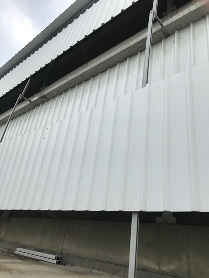 Project Achievement 10-Changhua Coastal Chicken coop-Use Strong House Double Layer Hollow PVC Heat Insulation Roofing Panel 