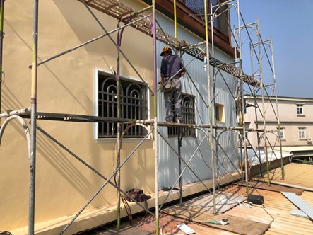 Project Achievement 11-Wall Cancer Treatment-Use Strong House Double Layer Hollow PVC Heat Insulation Roofing Panel 